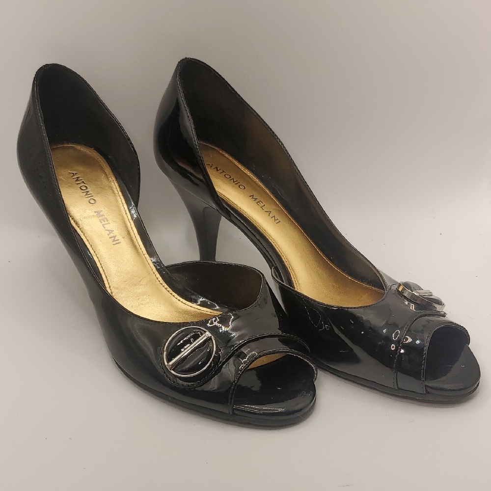 Antonio Melani Peep Toe Heels Womens Size 8